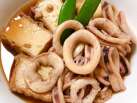 すぐできる！イカと厚揚げ豆腐の煮物